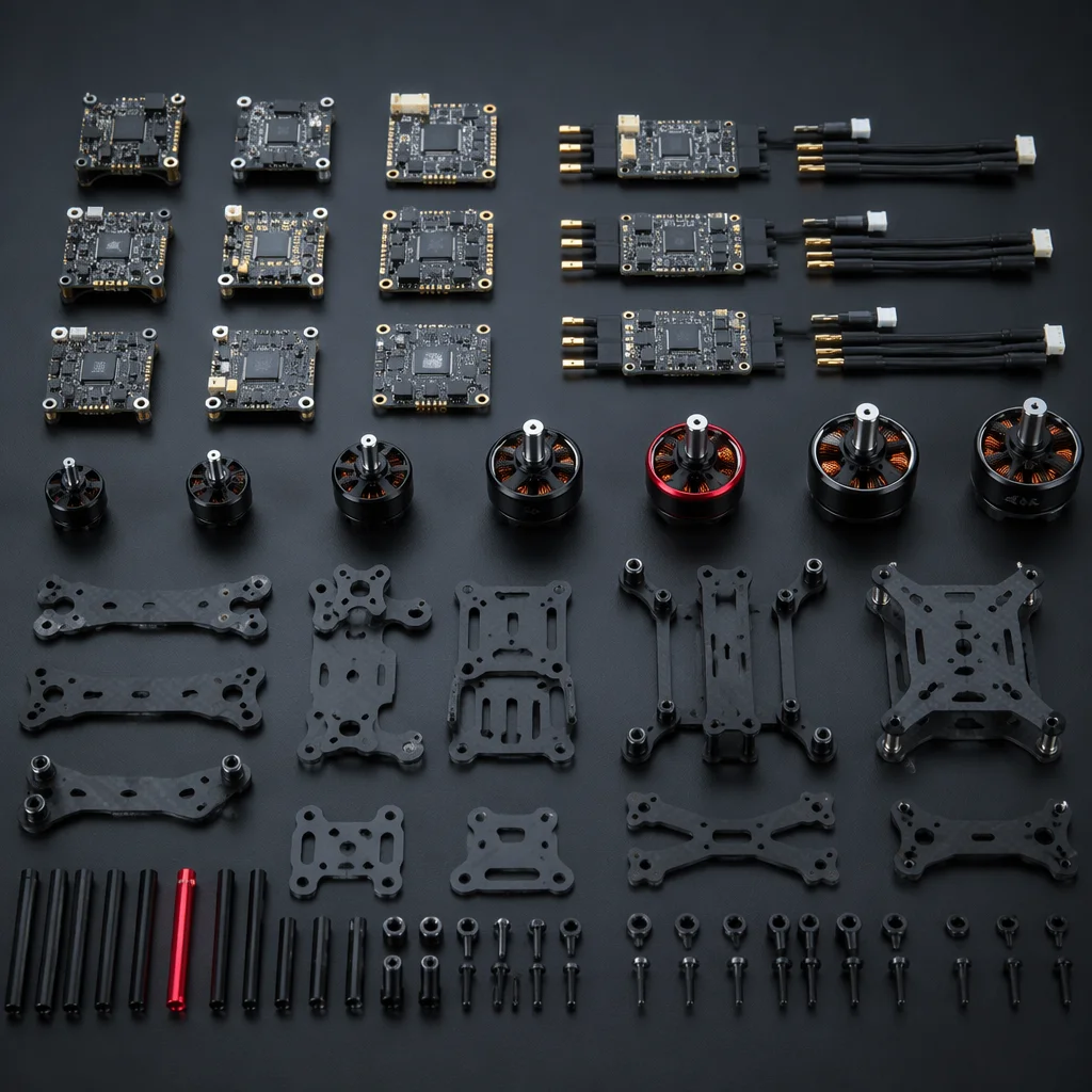 Conceptual modular array of configurable UAV components