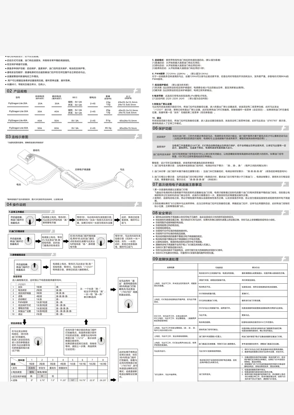 FlyDragon Lite2 6S Lite datasheet page 1