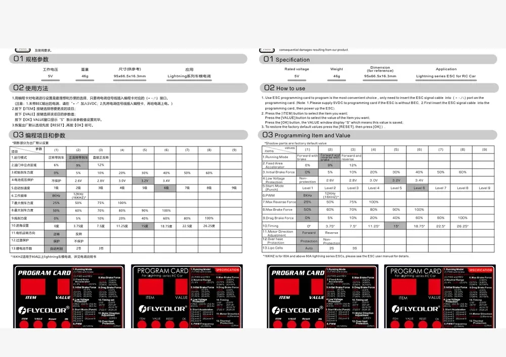Lightning datasheet page 1