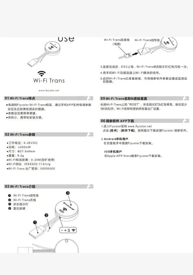 WI FI datasheet page 1
