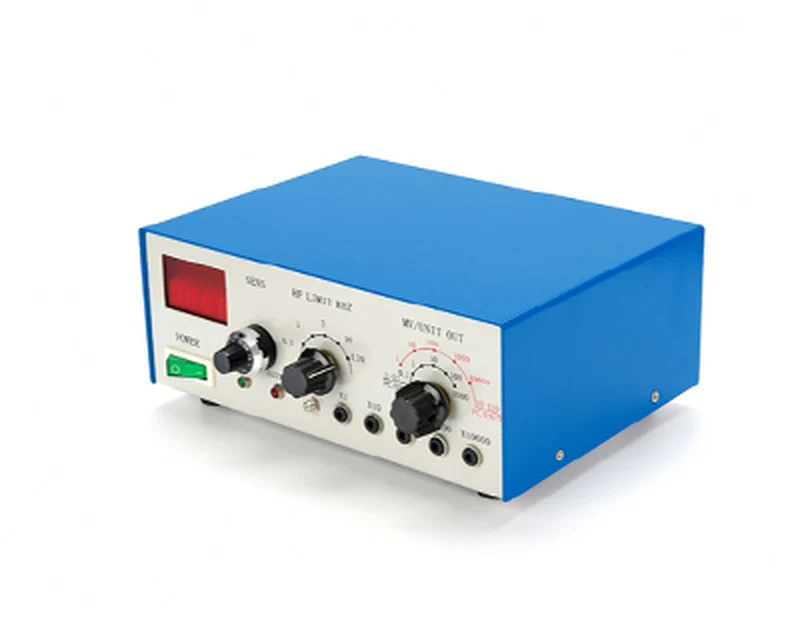 Motor test instrument with brushed-noise probe at the inspection bench